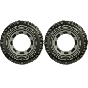 (2) Intex Giant Tire Tube Inflatable Water Swimming Pool Ring Float Raft Lounger