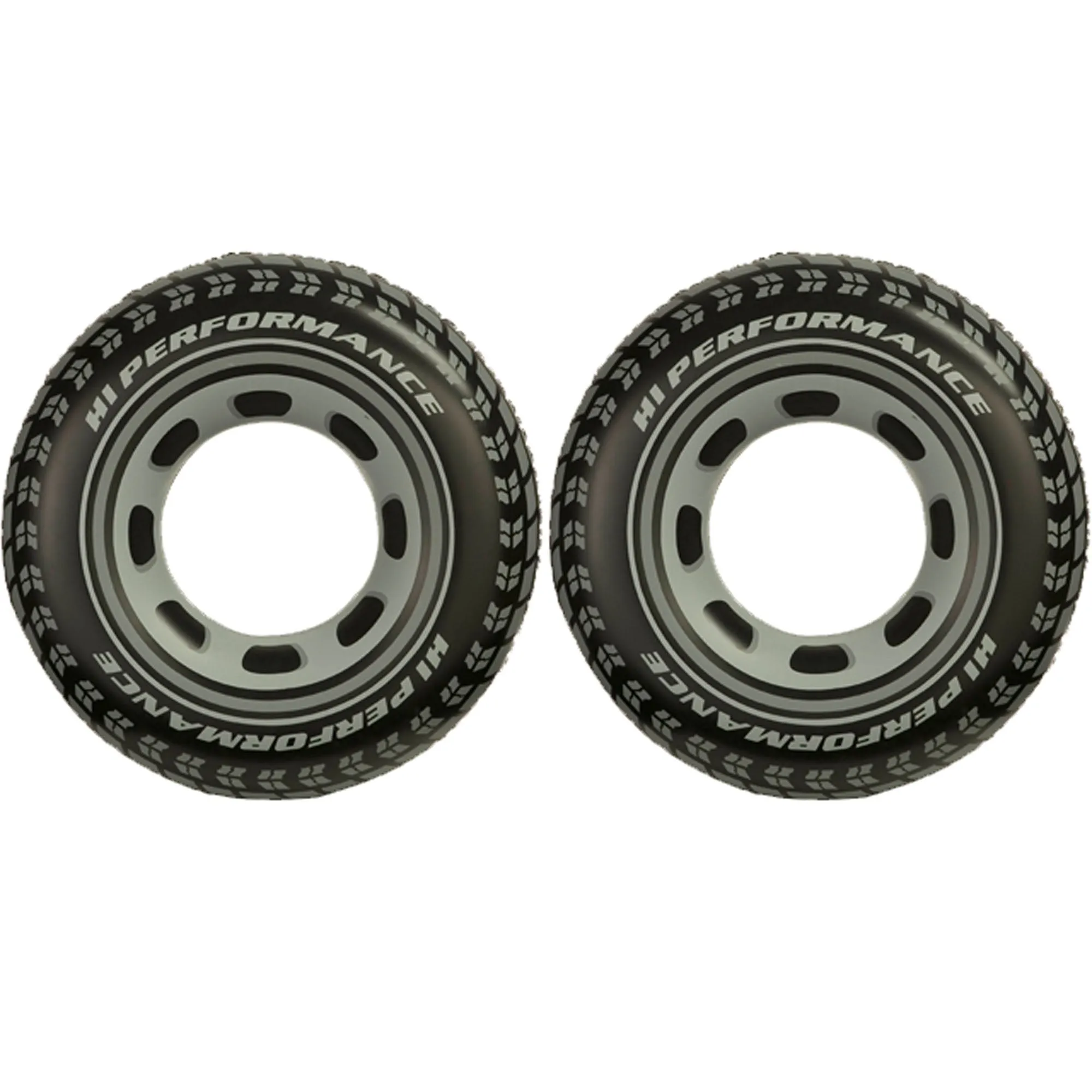 (2) Intex Giant Tire Tube Inflatable Water Swimming Pool Ring Float Raft Lounger
