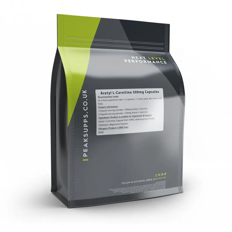 Acetyl L-Carnitine 500mg Capsules