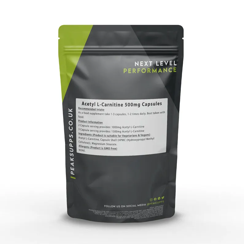 Acetyl L-Carnitine 500mg Capsules