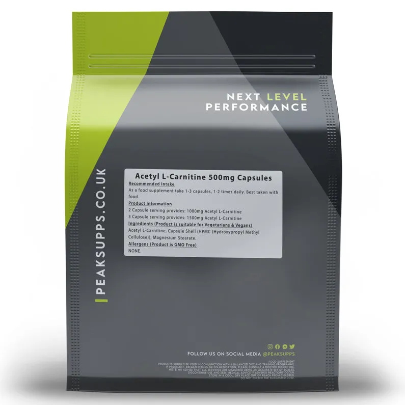 Acetyl L-Carnitine 500mg Capsules