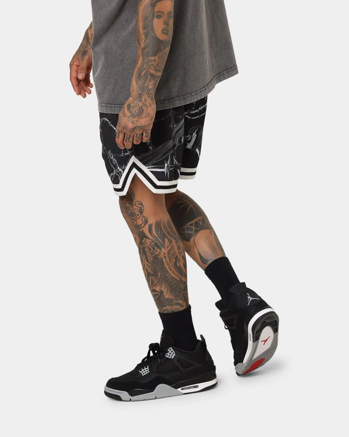 Goat Crew Barbed Wire Shorts Black/White