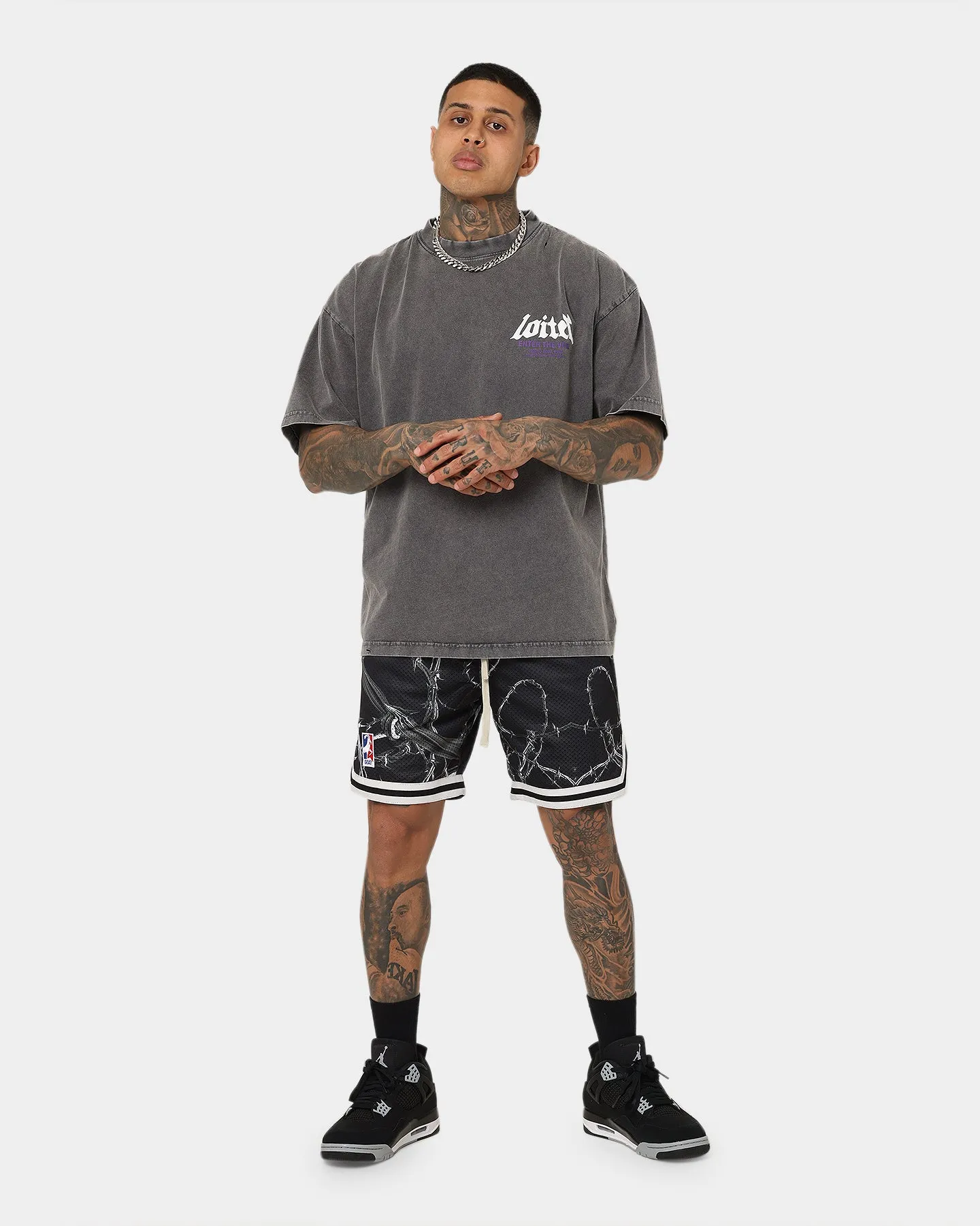 Goat Crew Barbed Wire Shorts Black/White