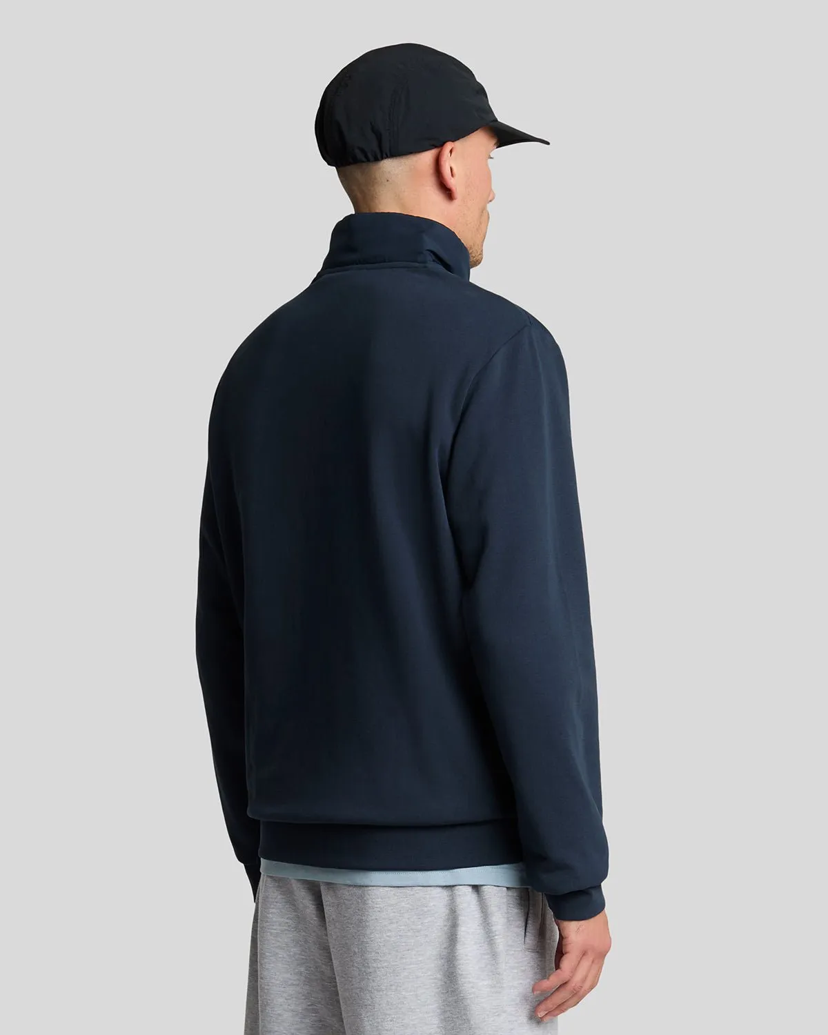 Hybrid Quilted 1/4 Zip Sweatshirt