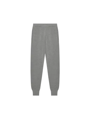 Mens Regenerative Merino Wool Track Pantsgrey marl