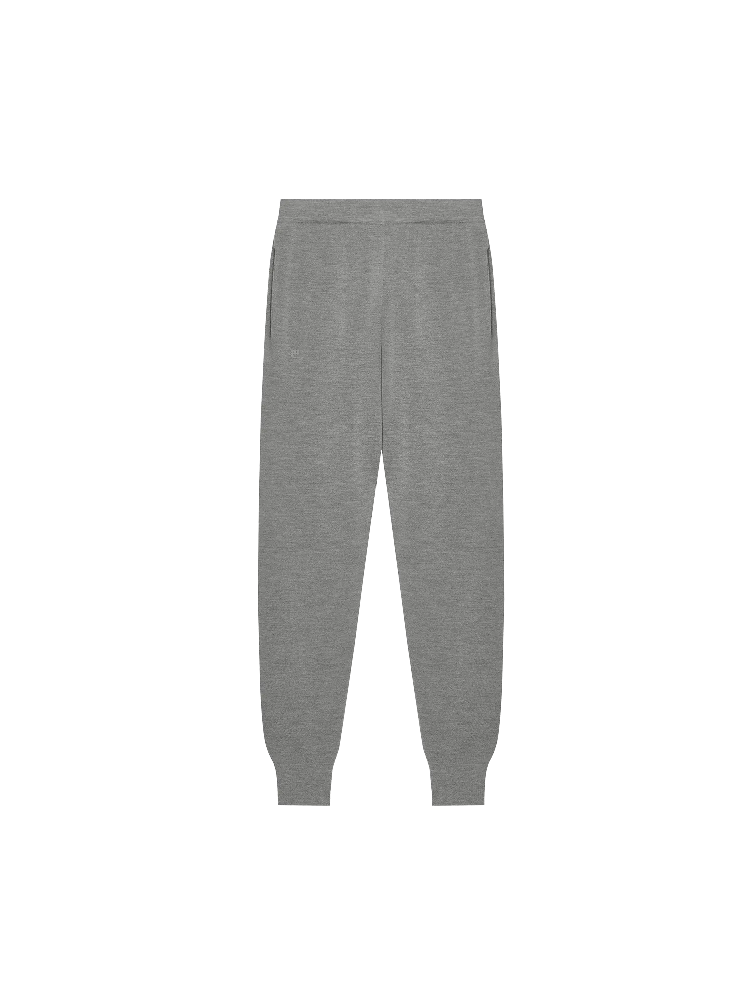 Mens Regenerative Merino Wool Track Pantsgrey marl