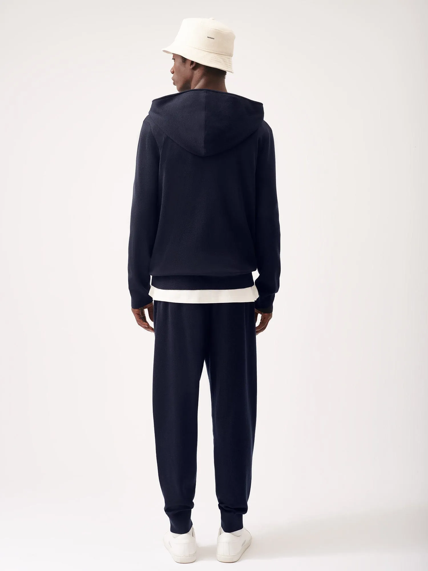 Mens Regenerative Merino Wool Track Pantsnavy