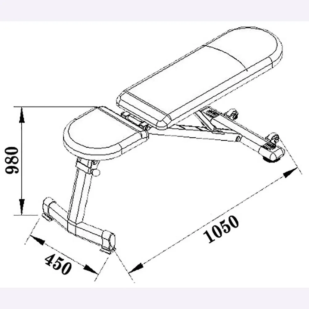 MORGAN - ADJUSTABLE INCLINE & DECLINE WORKOUT BENCH