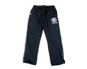NJPW BLACK TRACK PANTS LG