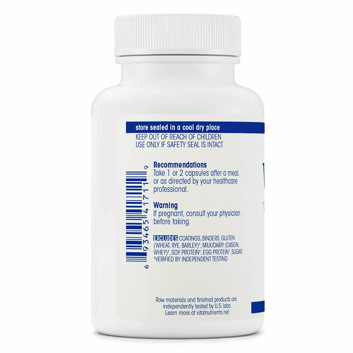 Pancreatic Enzymes 500 mg 90 caps by Vital Nutrients