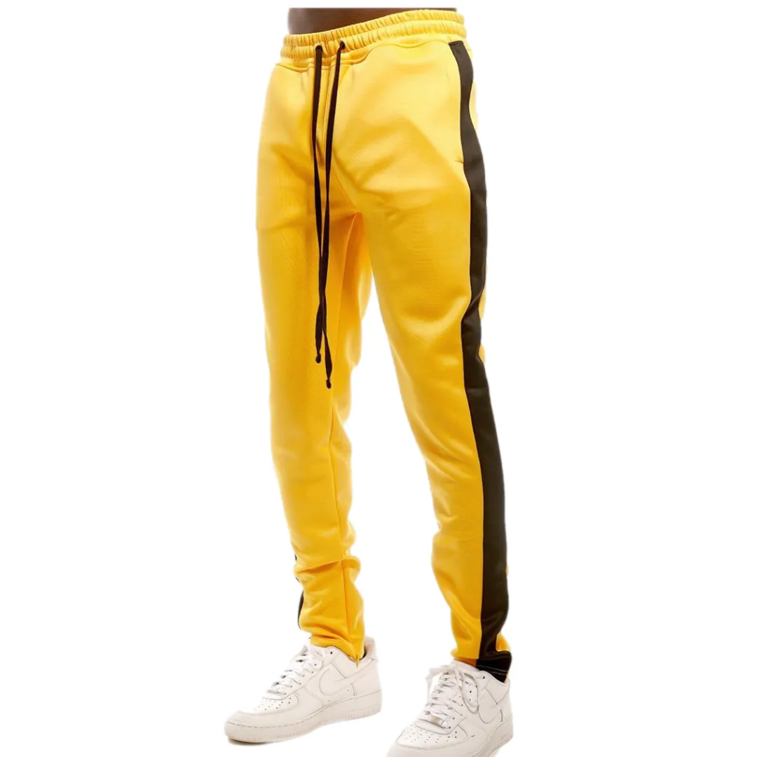 REBEL MINDS TRACK PANTS GOLD/BLACK