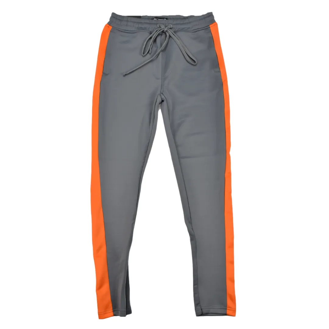REBEL MINDS TRACK PANTS GREY / ORANGE