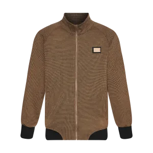 THE HOUNDSTOOTH JACKET-BROWN