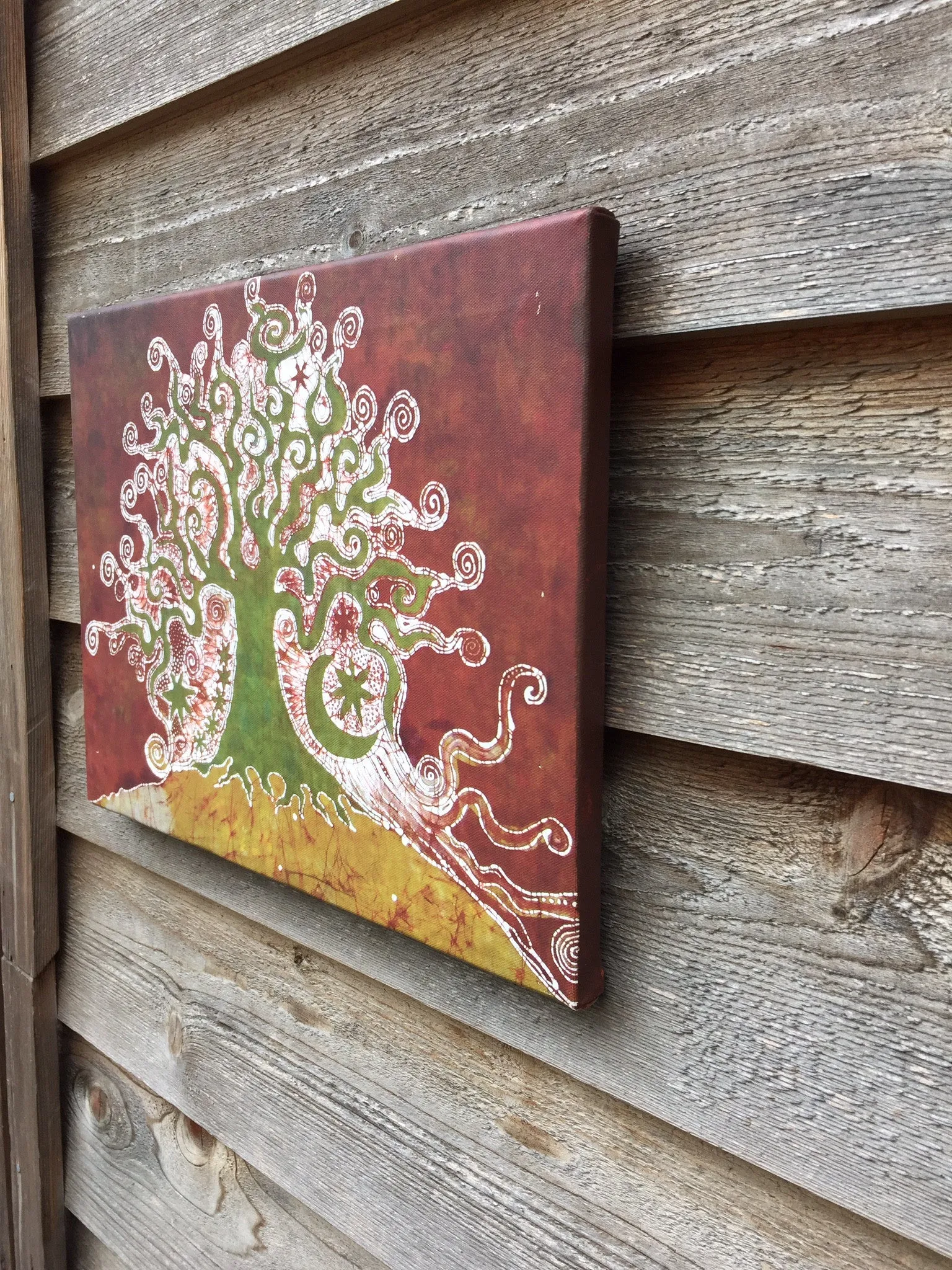 Tree On A Hill Canvas Gicle Print