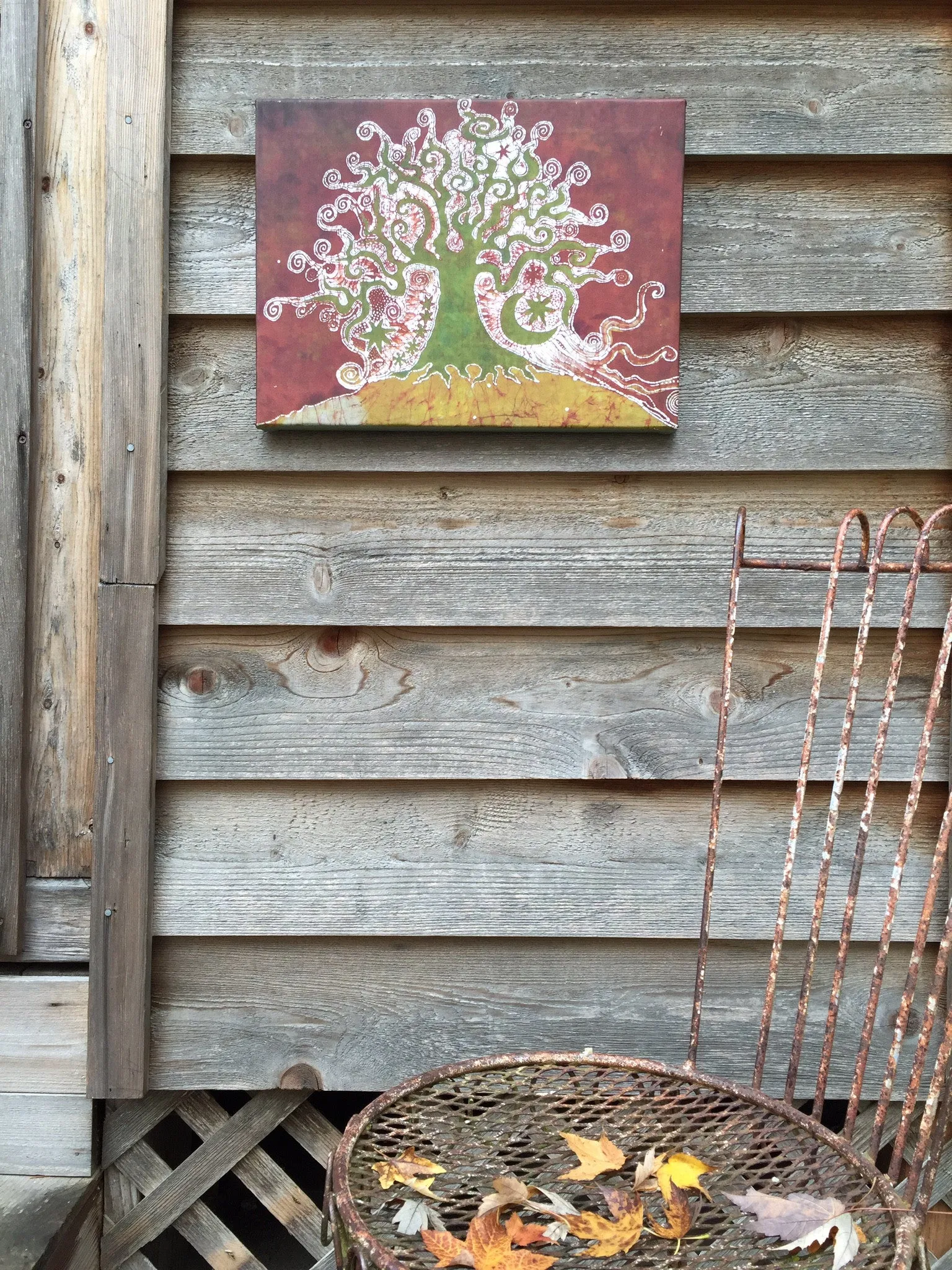 Tree On A Hill Canvas Gicle Print