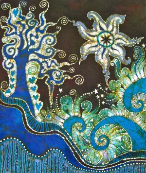Trinidad Batik Canvas Gicle Print